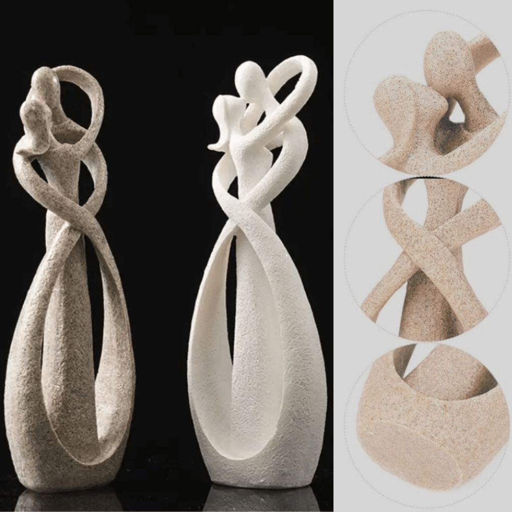 Sculpture Abstraite d'Amour Intemporel