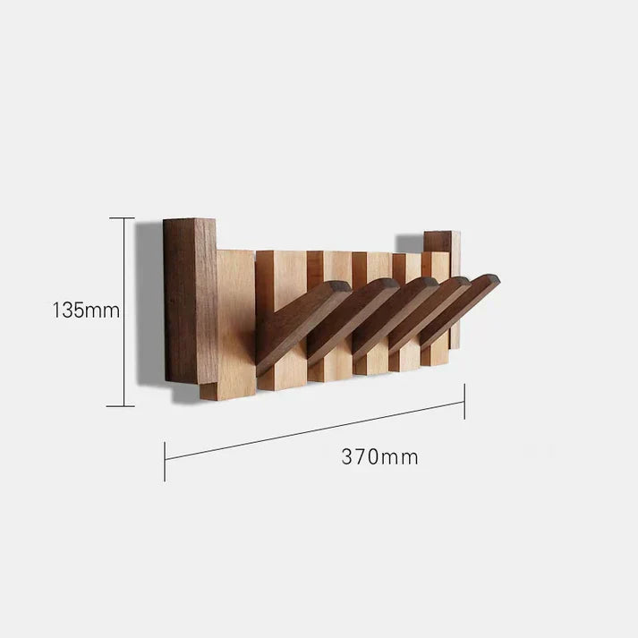 Porte Manteaux Mural en Bois Durable au Design Musical