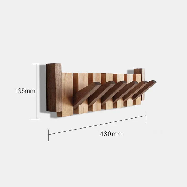 Porte Manteaux Mural en Bois Durable au Design Musical