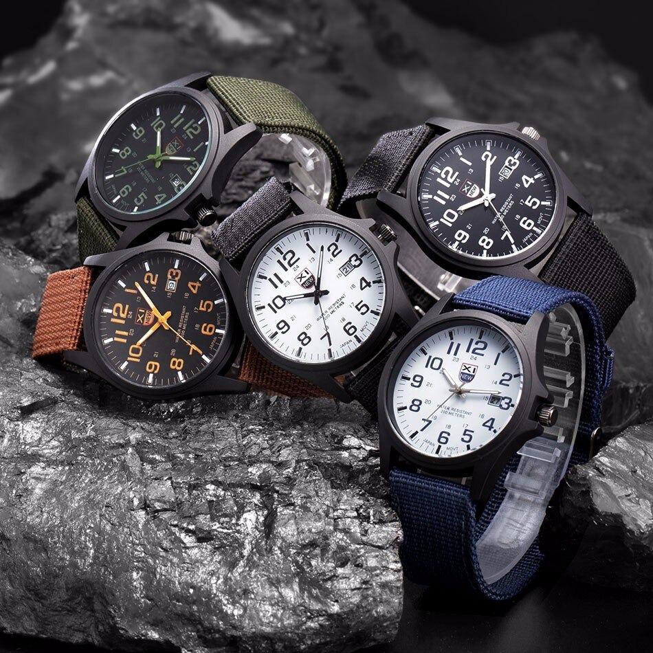 Montre Militaire Robuste avec Cadran Illuminé