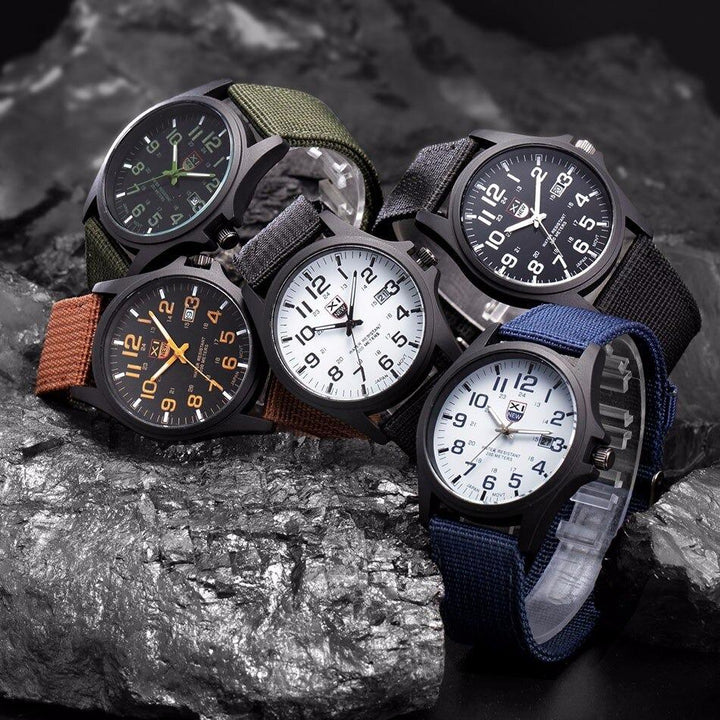 Montre Militaire Robuste avec Cadran Illuminé
