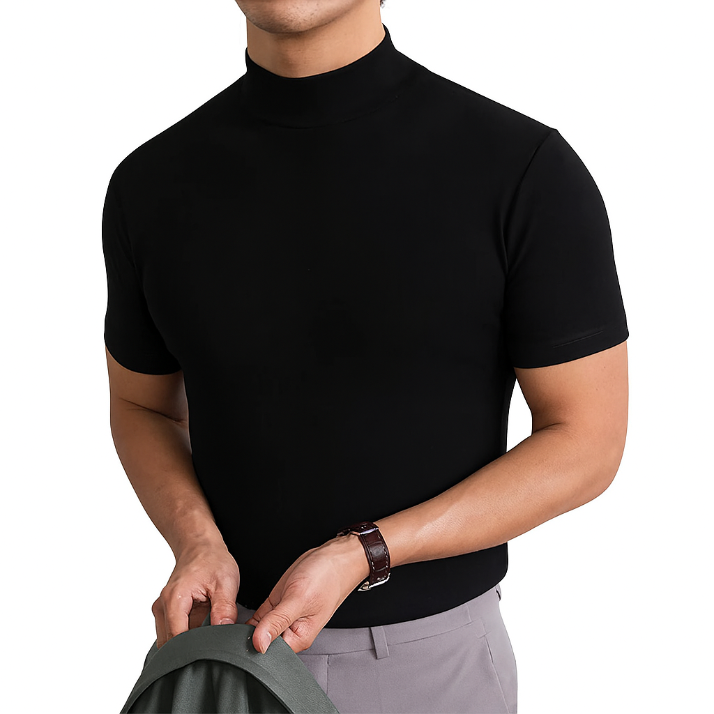 Chemise col roulé homme respirante