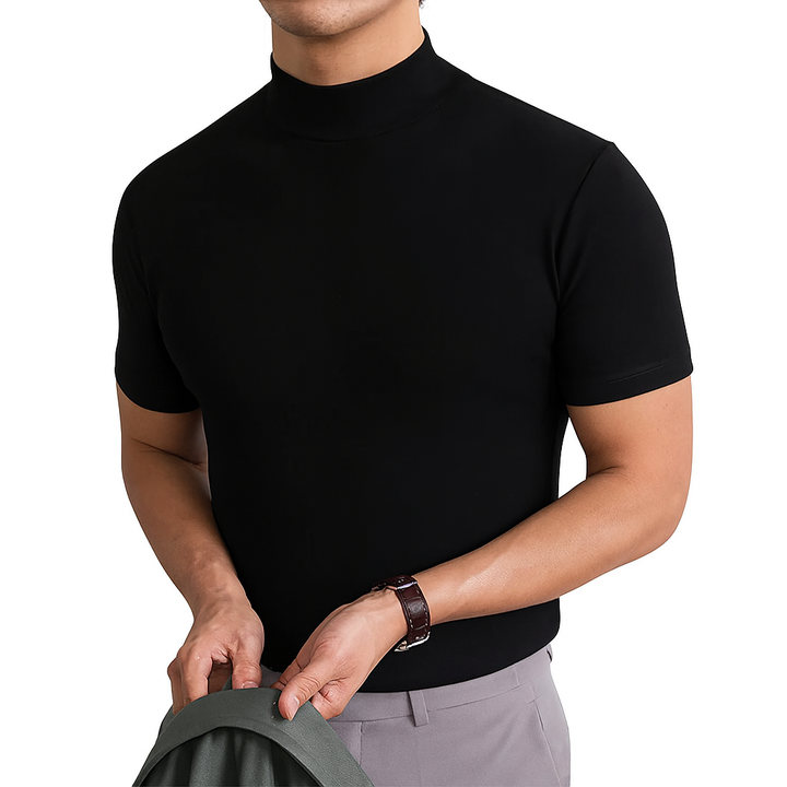 Chemise col roulé homme respirante