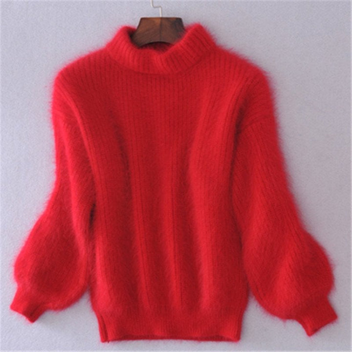 Pull Col Roulé en Mohair
