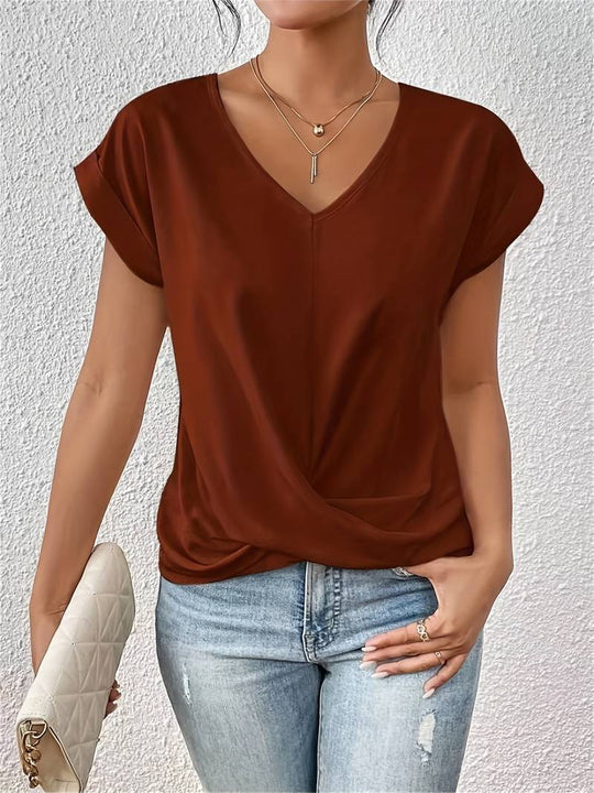 T-shirt Court Sans Manches pour Femmes Confort Décontracté avec Style Quotidien