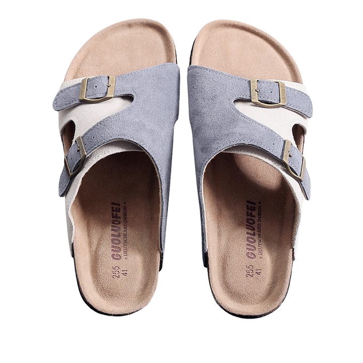 ConfortStyle - Sandales en cuir pour hommes, confort ultime et style moderne