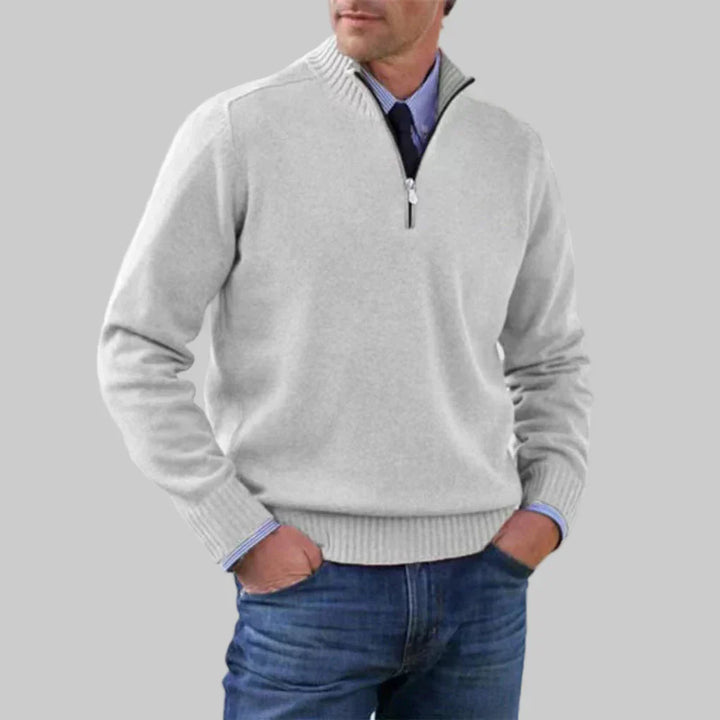 Pull à demi-zip pour homme – Style superposé avec attrait saisonnier
