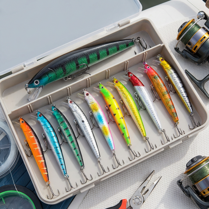 Kit d'appât Minnow 10 Couleurs