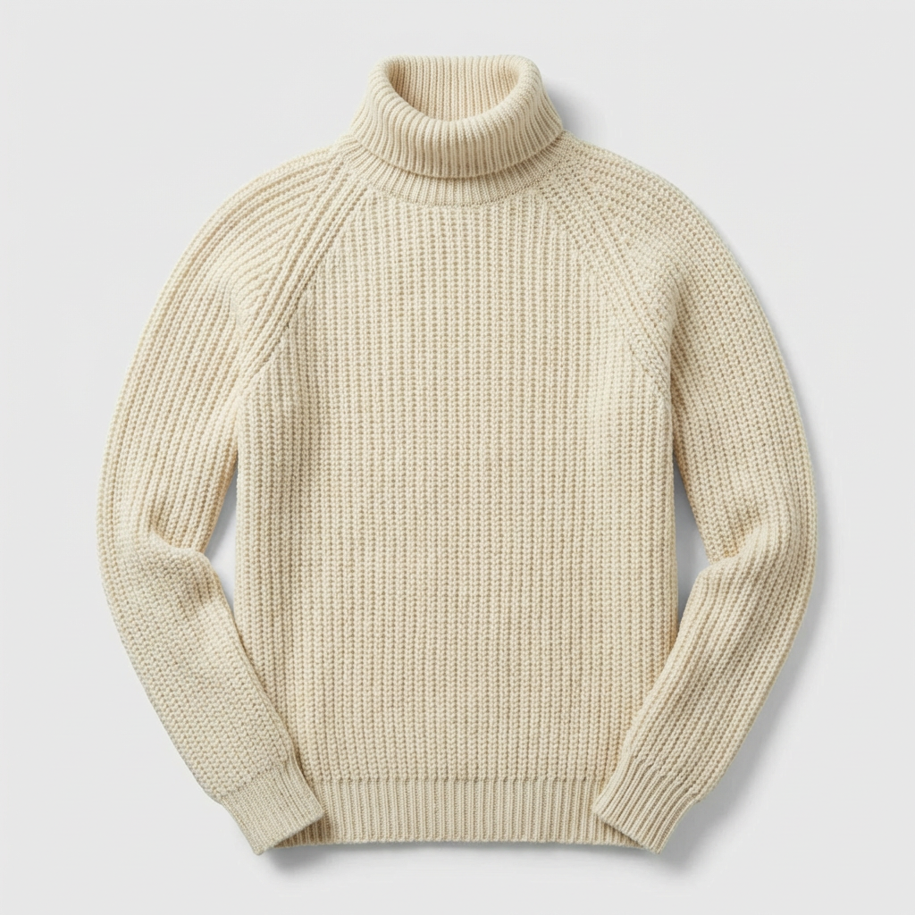 Pull Hiver en Maille Col Roulé pour Hommes