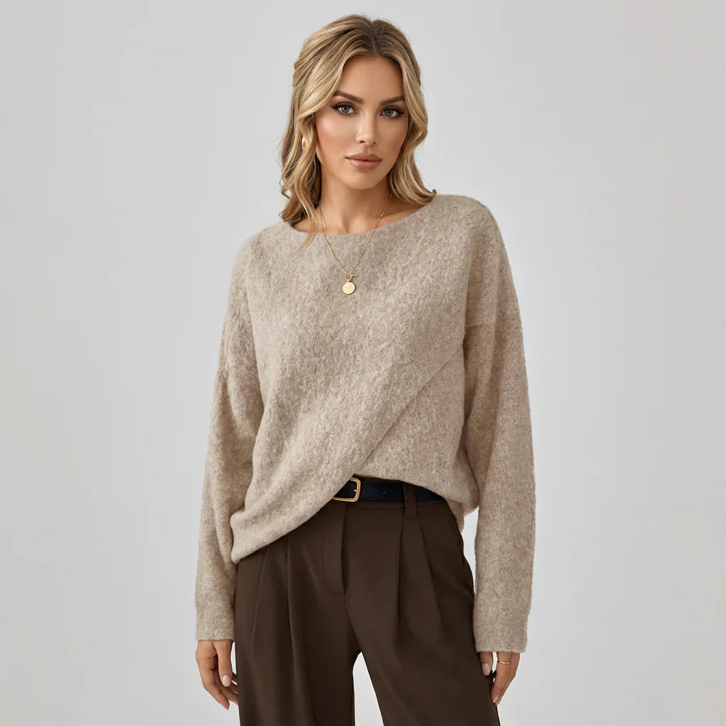 Pull Oversize à Manches Batwing