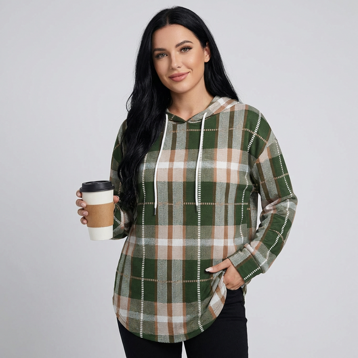 Sweat-shirt à col rond pour femmes à manches longues