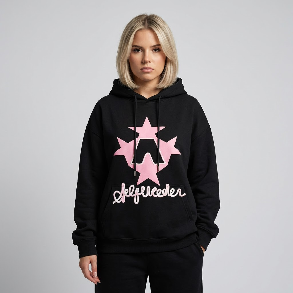 Sweat à Capuche Graphique Oversize Femme