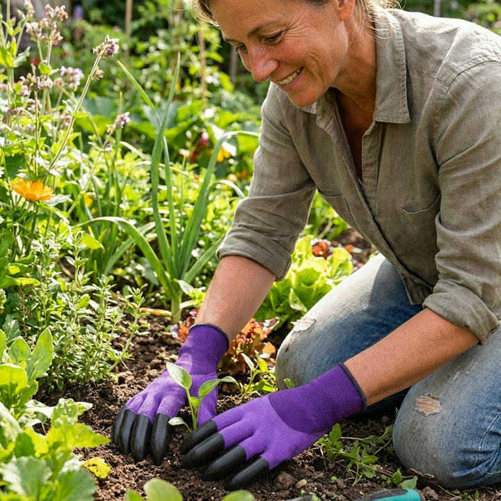Gants de jardinage avec griffes