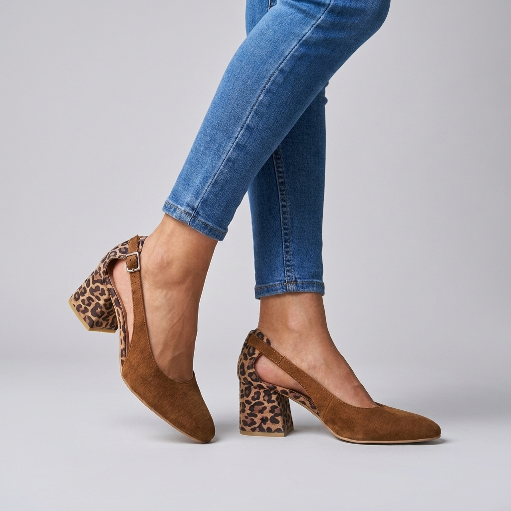 Les Talons Bloqués Slingback Apportent Chic Sans Effort Aux Tenues Intelligentes