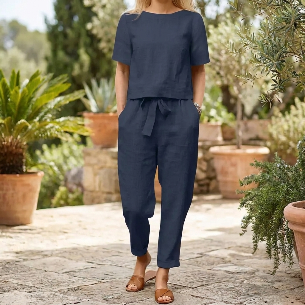 Ensemble d'Été Aéré Apporte Légèreté, Style Sans Effort aux Jours Chauds