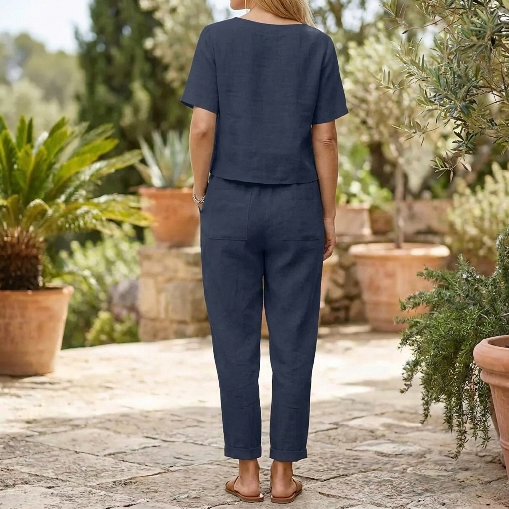 Ensemble d'Été Aéré Apporte Légèreté, Style Sans Effort aux Jours Chauds