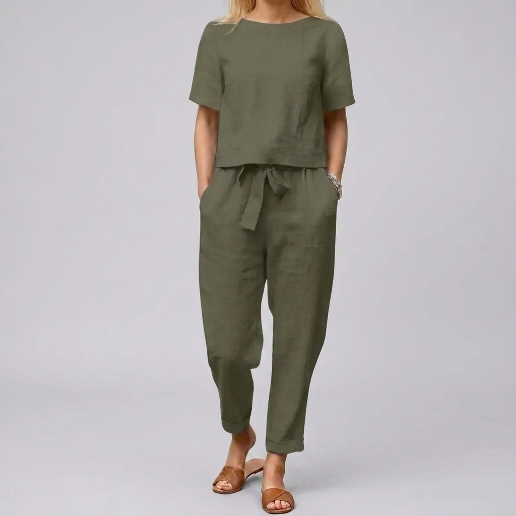 Ensemble d'Été Aéré Apporte Légèreté, Style Sans Effort aux Jours Chauds