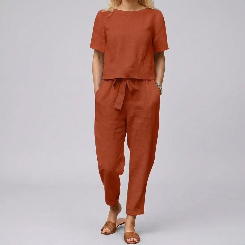 Ensemble d'Été Aéré Apporte Légèreté, Style Sans Effort aux Jours Chauds