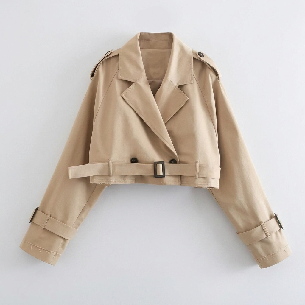 Manteau Trench à Boucle de Ceinture Apporte Élégance Casual aux Saisons Transitoires
