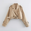 Manteau Trench à Boucle de Ceinture Apporte Élégance Casual aux Saisons Transitoires