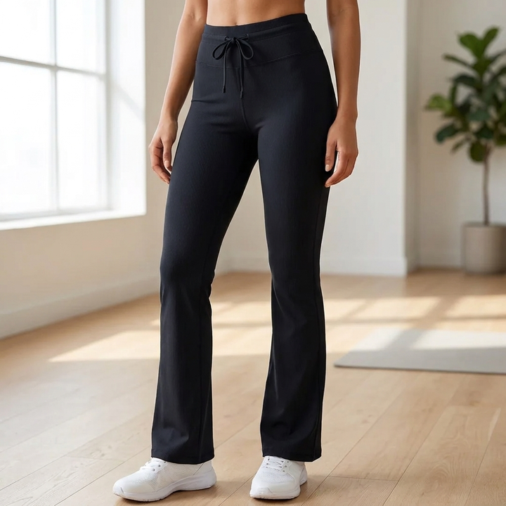 Pantalons de Yoga Noirs à Taille Haute