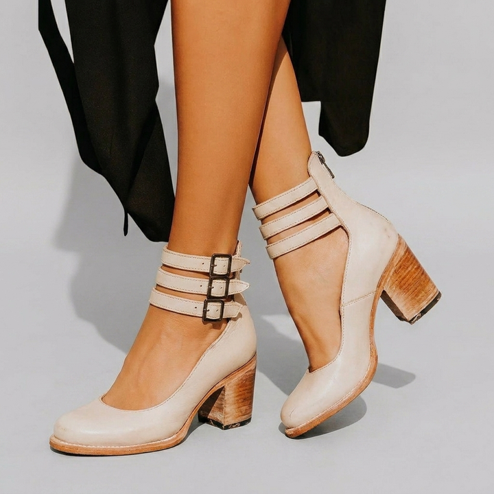 Talons Blocs Boucle orteil fermé
