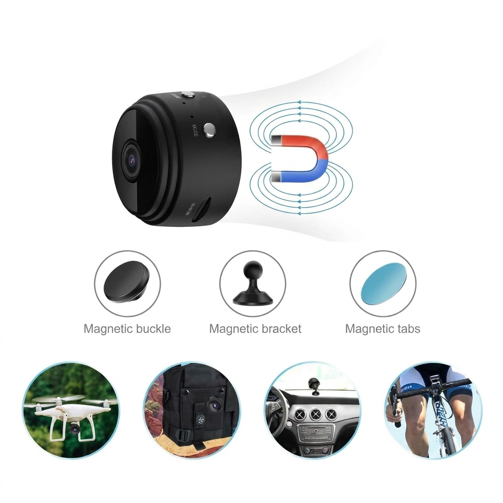 Caméra Mini WiFi Magnétique