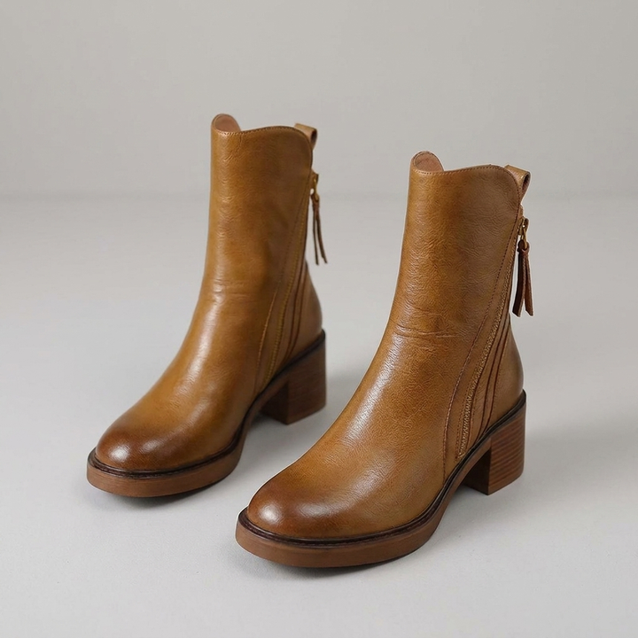 Bottes Chelsea à Talons Fines pour Femmes