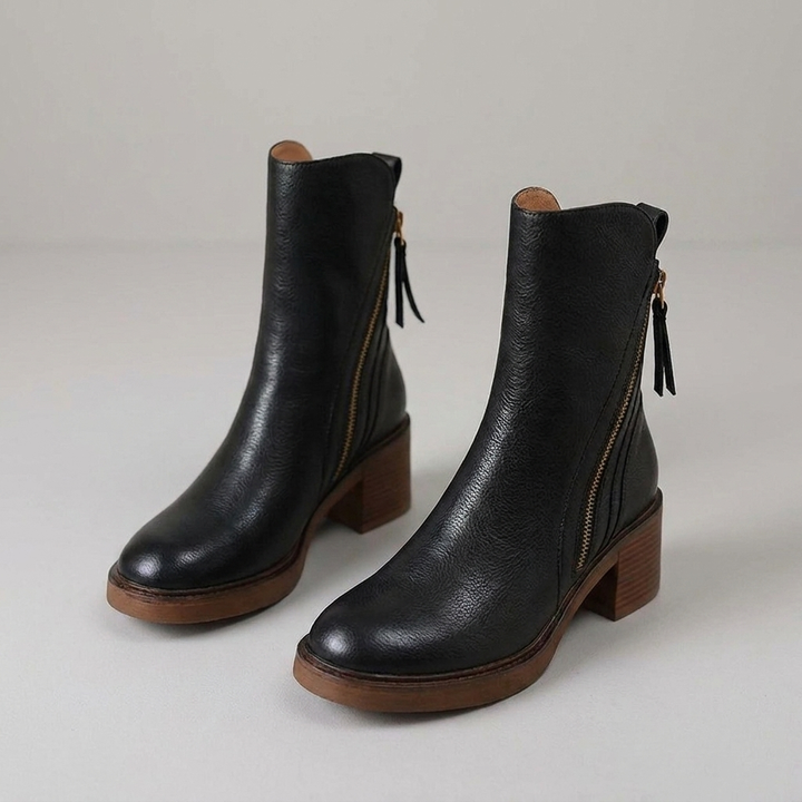 Bottes Chelsea à Talons Fines pour Femmes
