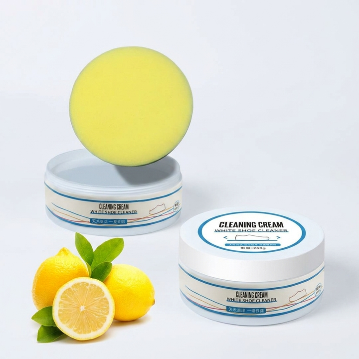 Crème Nettoyante Blanche Polyvalente pour Chaussures