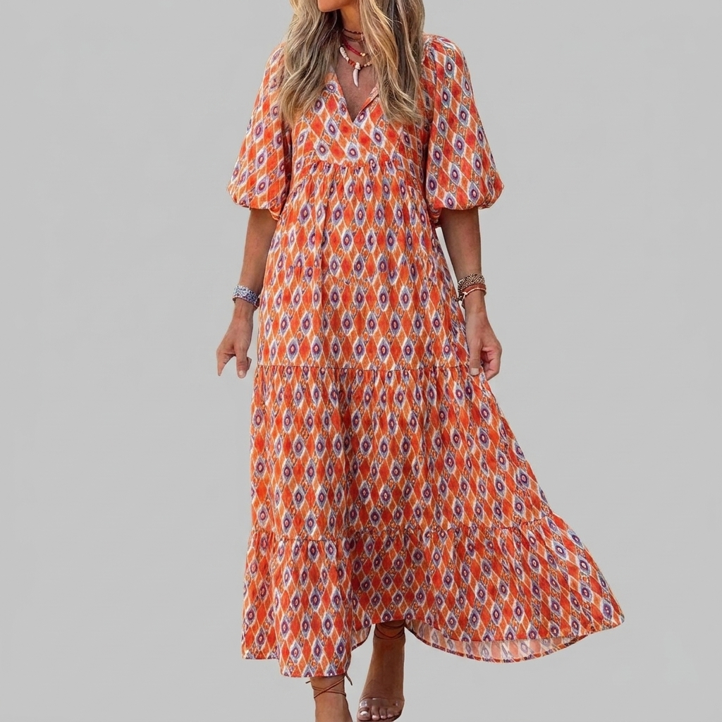 Robe Maxi Florale Boho pour Femmes