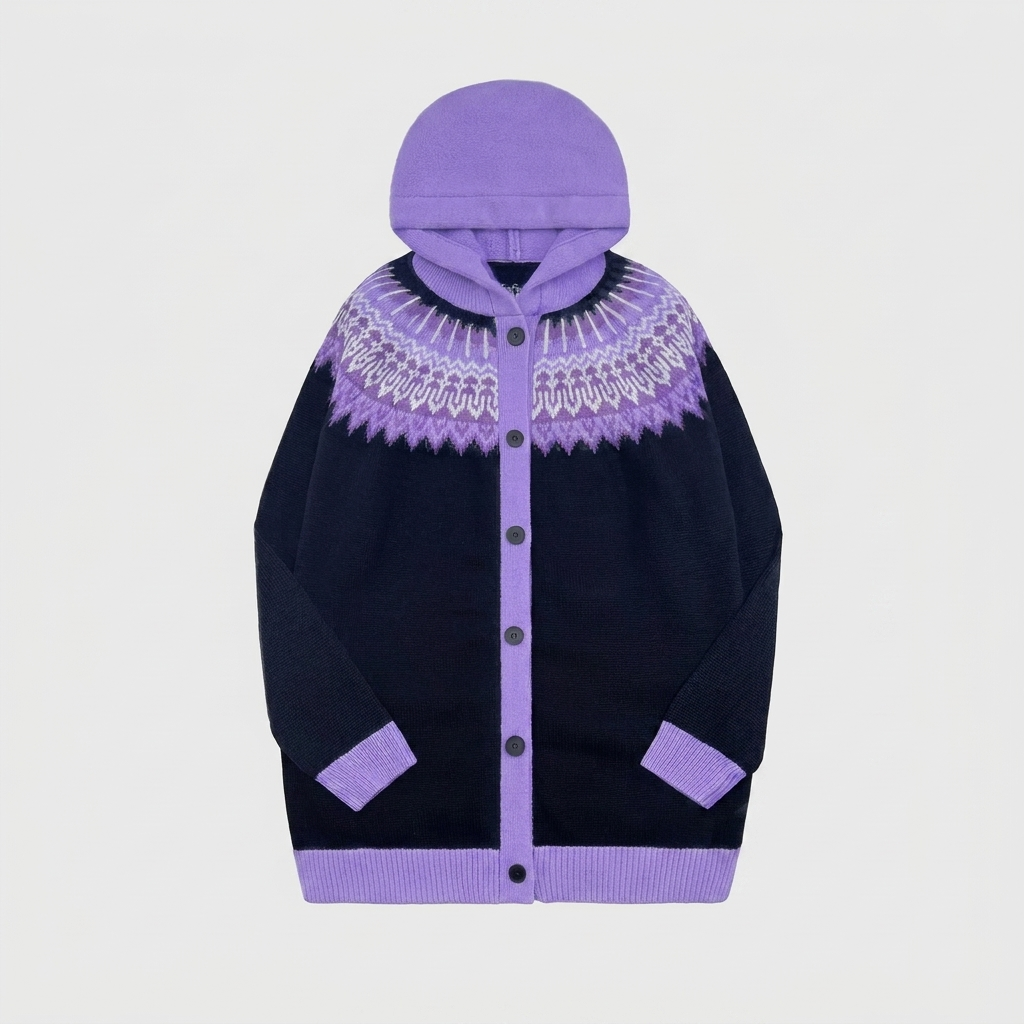 Cardigan Casual à Capuche