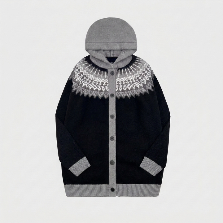 Cardigan Casual à Capuche