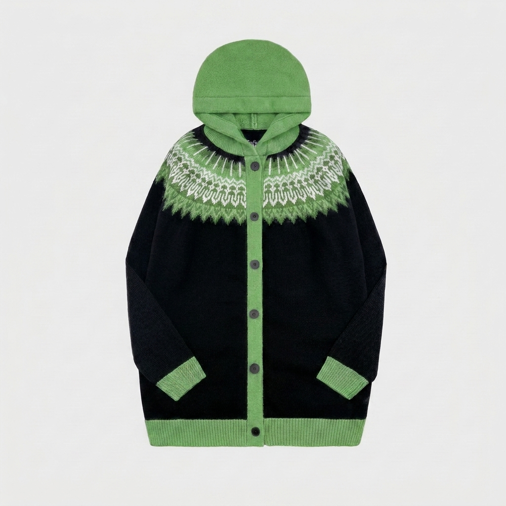 Cardigan Casual à Capuche