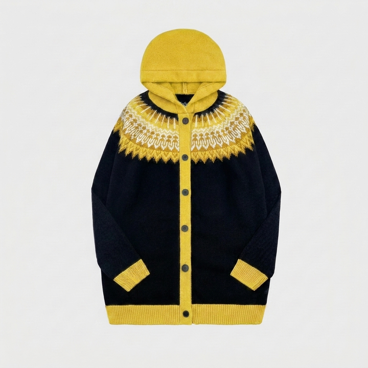 Cardigan Casual à Capuche