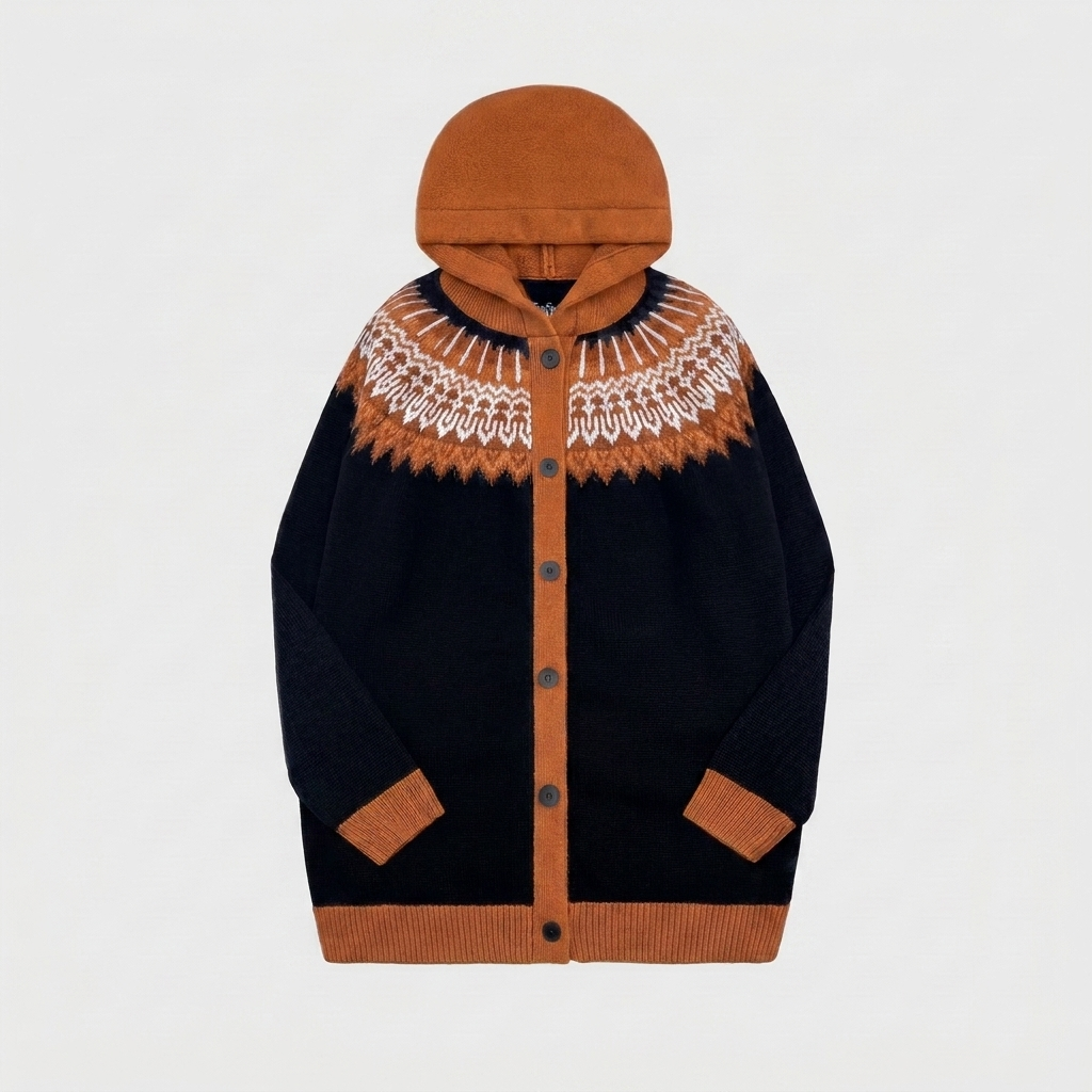 Cardigan Casual à Capuche