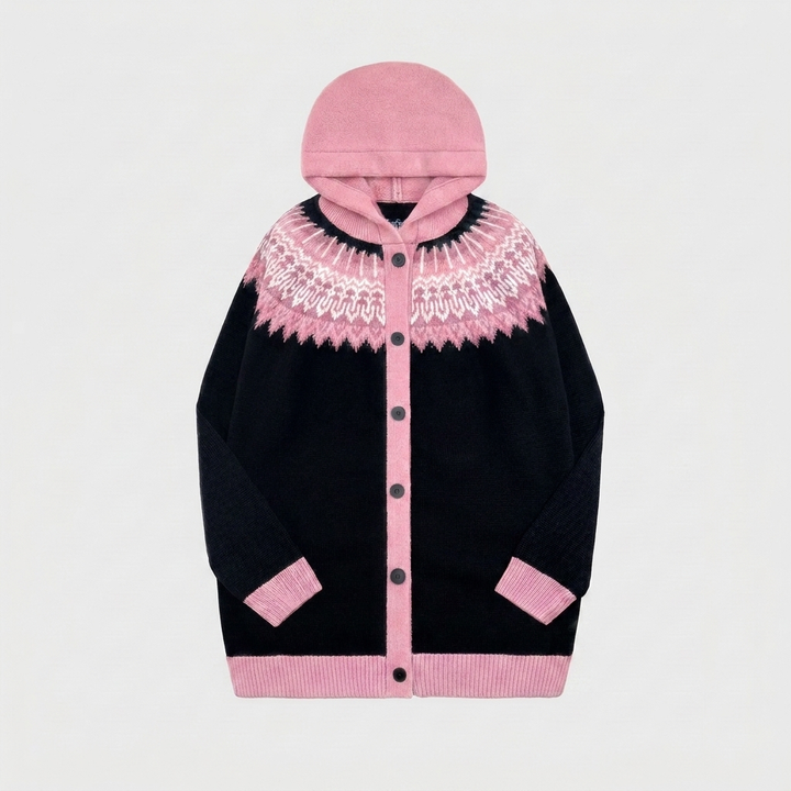 Cardigan Casual à Capuche