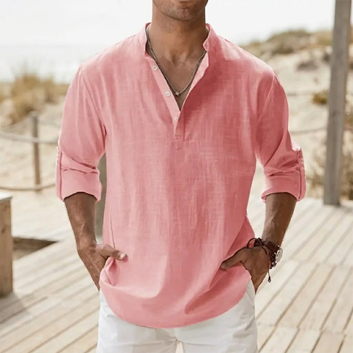 Chemise à boutons décontractée pour homme