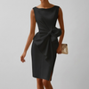 Robe Midi Sans Manches Chic Femme