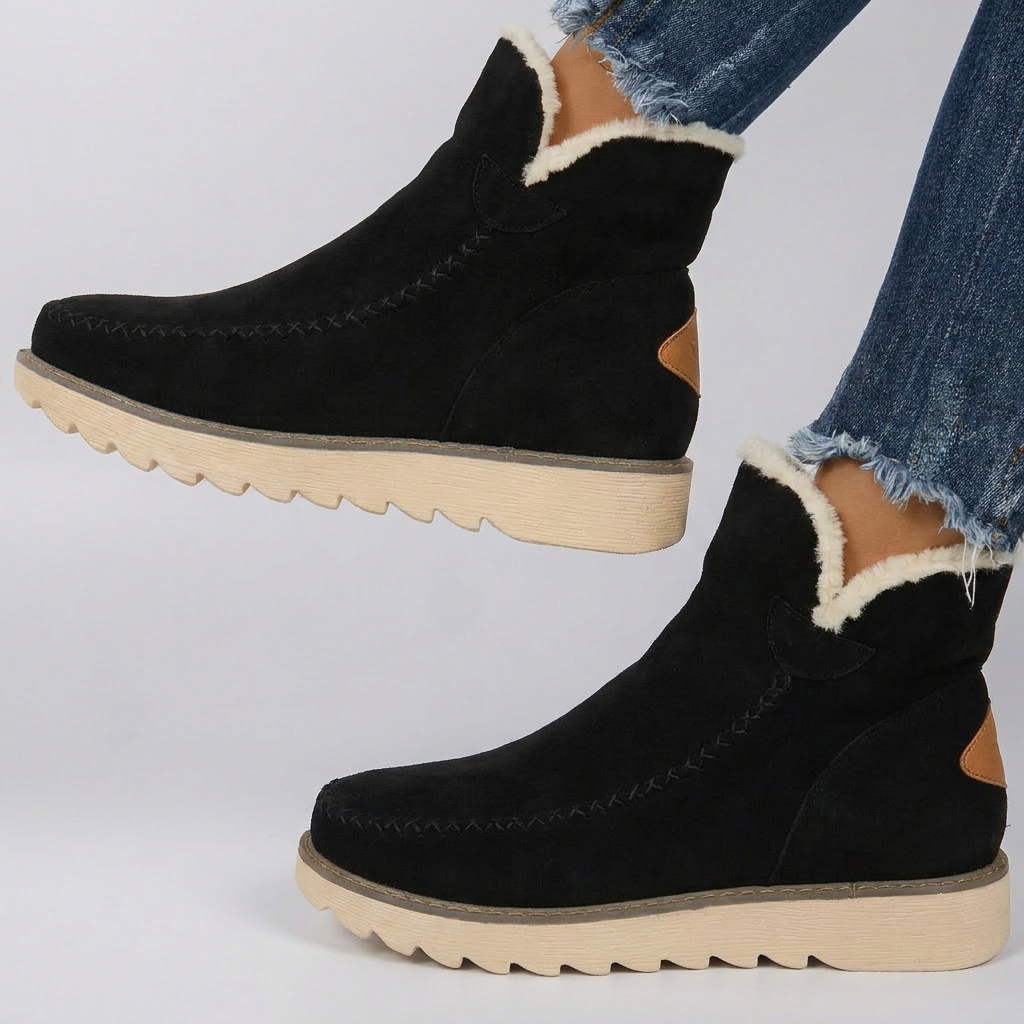 Bottes d'hiver femme stylées avec semelle élevée