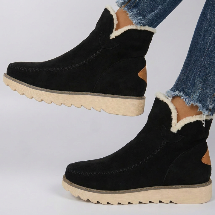 Bottes d'hiver femme stylées avec semelle élevée