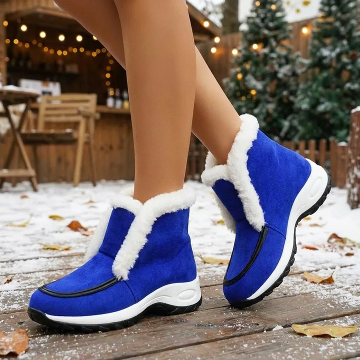 Bottes à enfiler stylées avec col rembourré confort