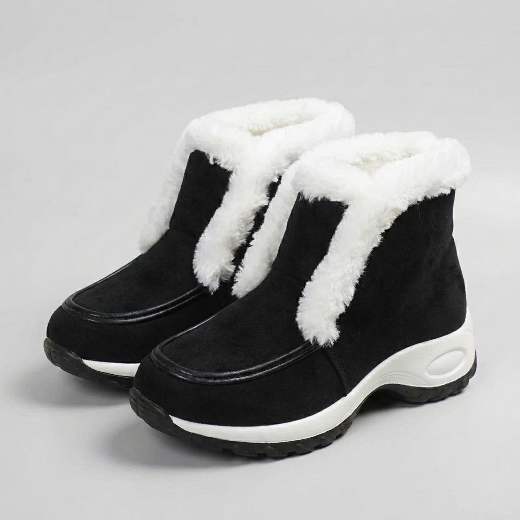 Bottes à enfiler stylées avec col rembourré confort