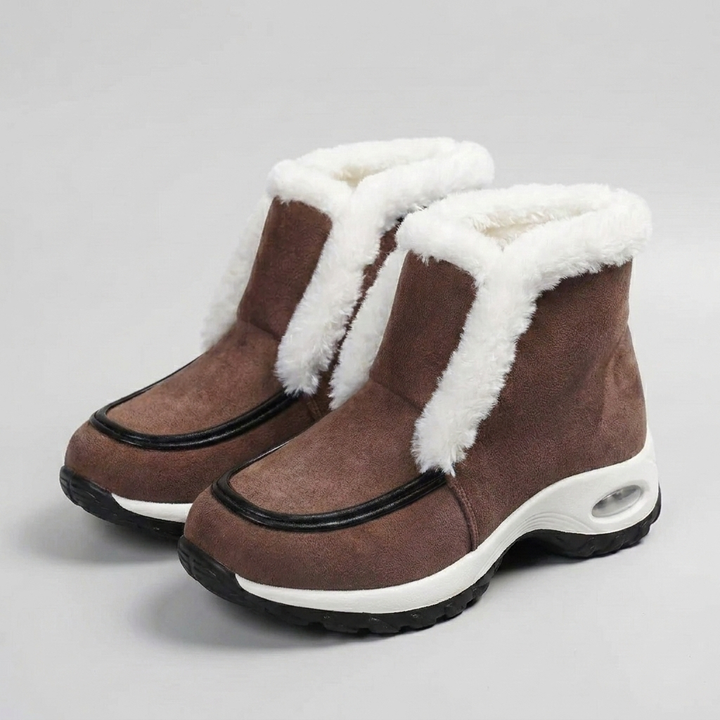 Bottes à enfiler stylées avec col rembourré confort