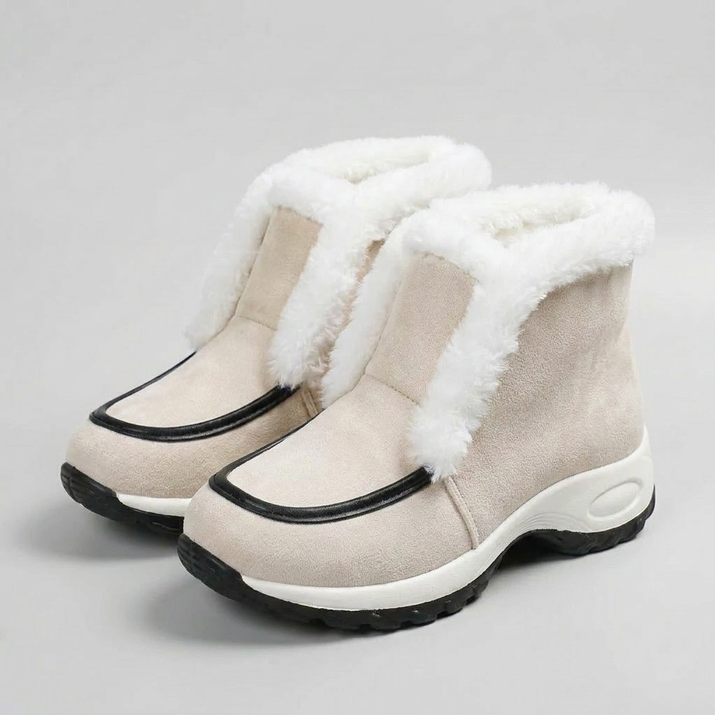 Bottes à enfiler stylées avec col rembourré confort