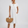 Robe d'été décontractée pour femme avec poches