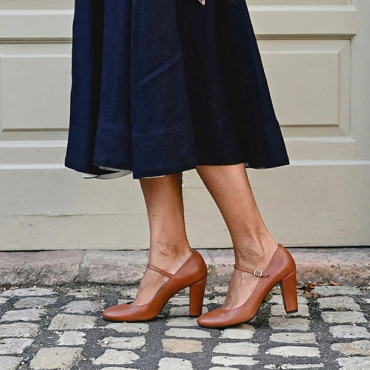 Sandales à Talons Bas Ajustables