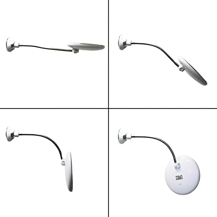 10X Miroir de Grossissement à Ventouse LED