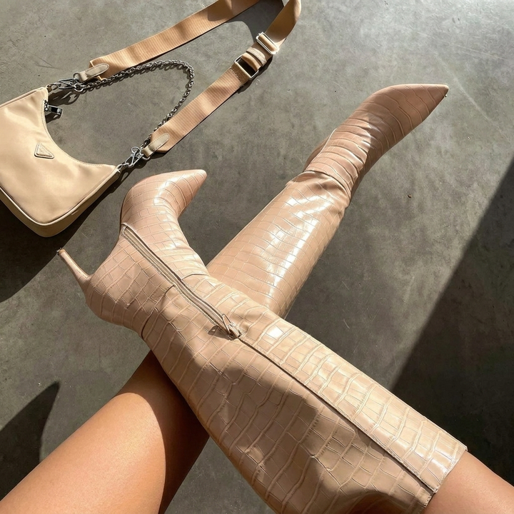 Talons Aiguille Hauteur Genou