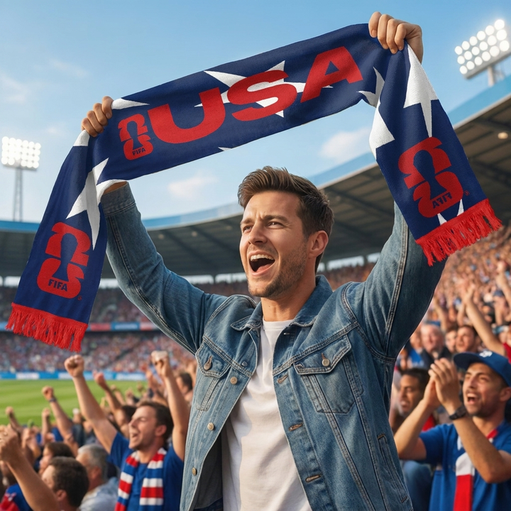 Écharpe de Fan de Football Coupe du Monde